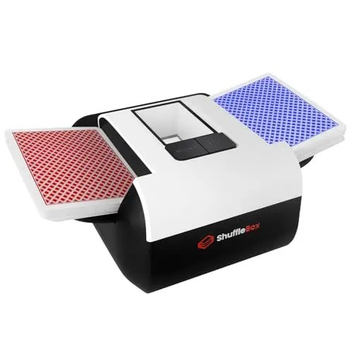 ShuffleBox S1 card shuffler with a clean, compact design