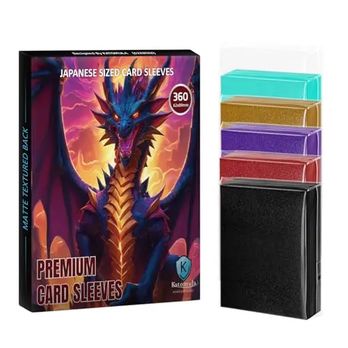 Katomula 6 color pack of 360 Japanese small size card sleeves